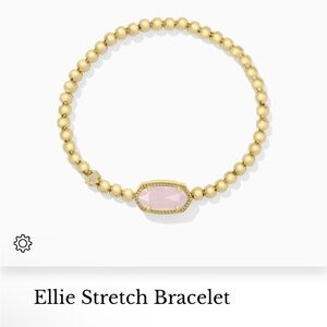 NWT Ellie Stretch Bracelet in Gold and Pink Box Included